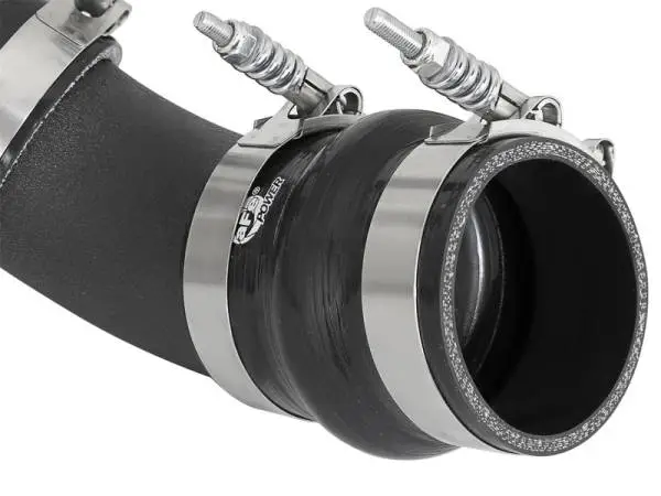aFe BladeRunner 3in/3-1/2in Black Intercooler Tubes Hot/Cold 2017 GM Diesel Trucks V8 6.6L (td) L5P thumbnail 3