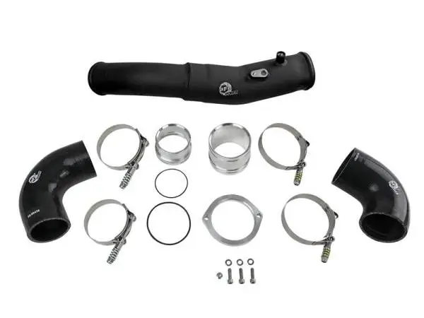 aFe 2020 Toyota Supra 3.0L 3in Black Intercooler Tube - Hot thumbnail 3