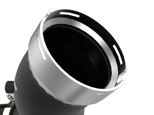 aFe BladeRunner Black 3in Aluminum Charge Pipe Kit 20-21 GM Diesel Trucks V8-6.6L (td) L5P thumbnail 4