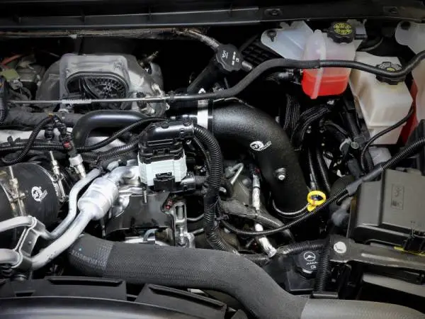 aFe BladeRunner Black 3in Aluminum Charge Pipe Kit 20-21 GM Diesel Trucks V8-6.6L (td) L5P thumbnail 5