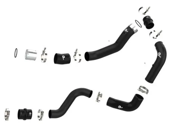 aFe BladeRunner Black 3in Aluminum Charge Pipe Kit 20-21 GM Diesel Trucks V8-6.6L (td) L5P thumbnail 7