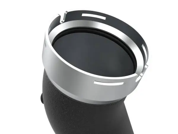 aFe 20-23 GM Diesel Trucks V8 6.6L L5P BladeRunner 3.5in Aluminum Cold Charge Pipe - Black thumbnail 3