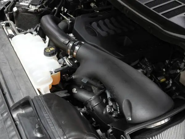 aFe BladeRunner 21-22 Ford F-150 Ecoboost V6-3.5L(tt) Aluminum Hot and Cold Charge Pipe Kit Black thumbnail 6