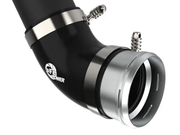 aFe 21+ Ford F-150 V6-3.5L (tt) BladeRunner 3in to 3.5in Aluminum Cold Charge Pipe Black thumbnail 3