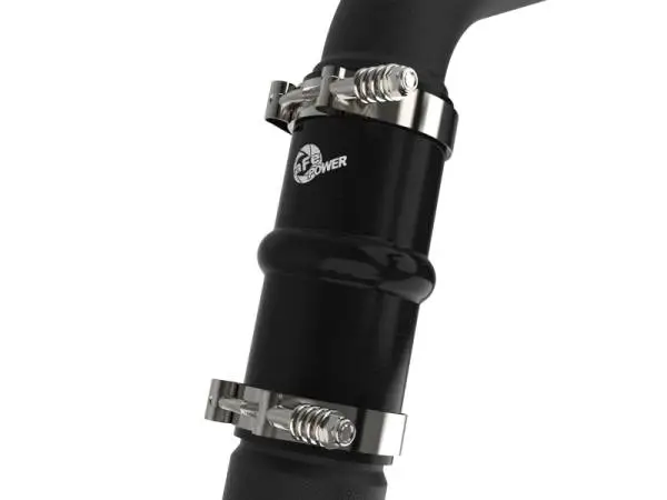 aFe RAM 1500 20-22 V6-3.0L (td) BladeRunner 2-1/2 in & 3in Aluminum Hot & Cold Charge Pipe Kit Black image 4