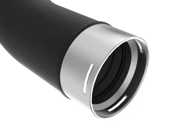 aFe RAM 1500 20-22 V6-3.0L (td) BladeRunner 2-1/2in & 3in Aluminum Hot Charge Pipe Black image 3