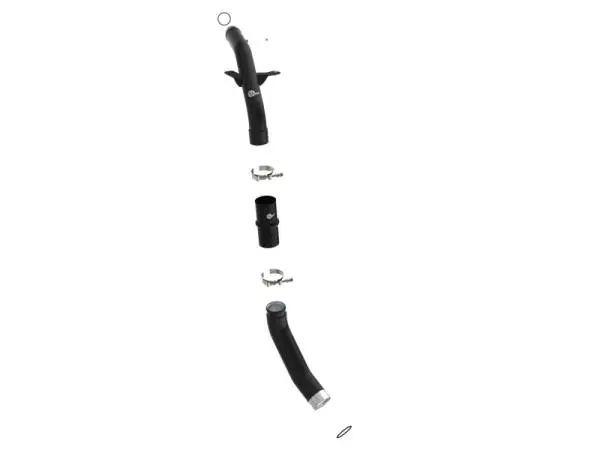 aFe RAM 1500 20-22 V6-3.0L (td) BladeRunner 2-1/2in & 3in Aluminum Hot Charge Pipe Black image 6