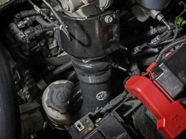 aFe BladeRunner Aluminum Hot and Cold Charge Pipe Kit Black RAM Diesel Trucks 19-23 L6-6.7L (td) image 6