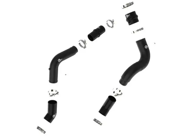 aFe BladeRunner Aluminum Hot and Cold Charge Pipe Kit Black RAM Diesel Trucks 19-23 L6-6.7L (td) image 7
