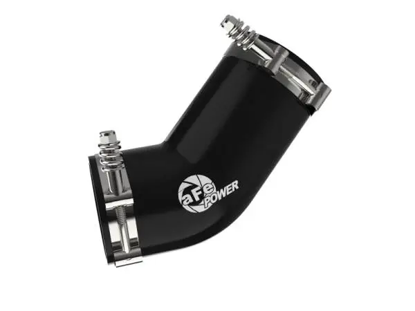 aFe 19-23 RAM Diesel L6-6.7L BladeRunner 3.5 IN Aluminum Hot Charge Pipe - Black image 4