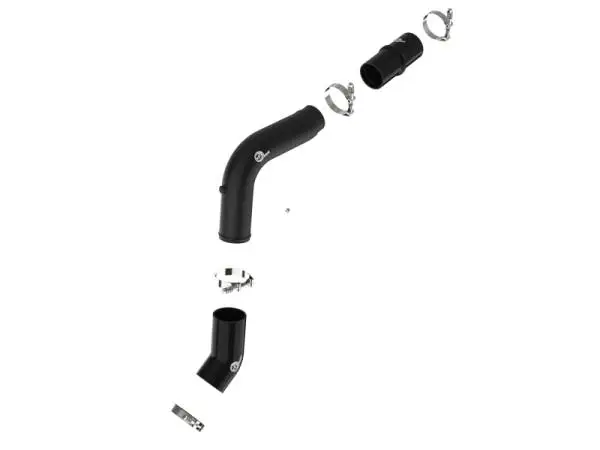aFe 19-23 RAM Diesel L6-6.7L BladeRunner 3.5 IN Aluminum Hot Charge Pipe - Black image 6