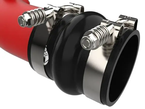 aFe 23-25 Ford F250/F350 Super Duty V8-6.7L BladeRunner Aluminum Hot & Cold Charge Pipe Kit - Red thumbnail 5
