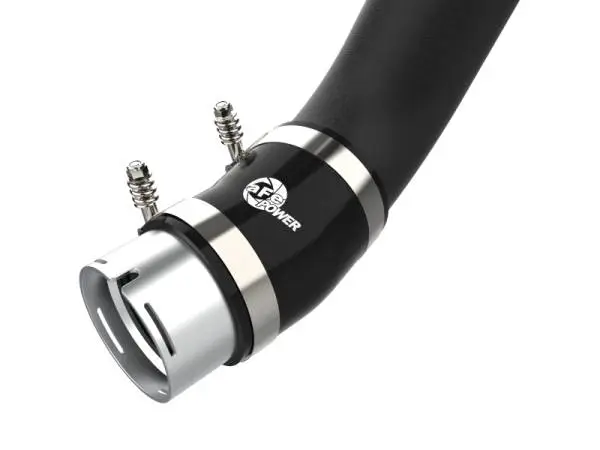 aFe 2024 GM Diesel Trucks V8 6.6L L5P BladeRunner Aluminum 3in Hot & 3.5in Cold Charge Pipe - Black thumbnail 3