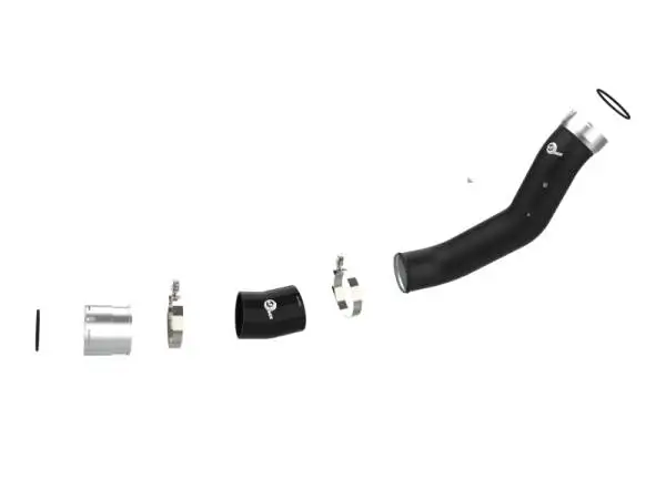 aFe 2024 GM Diesel Trucks V8 6.6L L5P BladeRunner 3.5in Aluminum Cold Charge Pipe - Black thumbnail 6