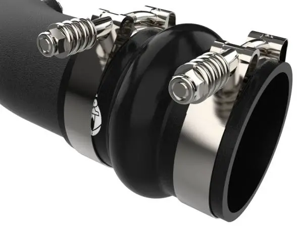 aFe 23-24 Ford Diesel Trucks V8-6.7L (td) BladeRunner 3in. Aluminum Hot Charge Pipe - Black thumbnail 6