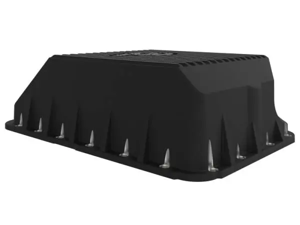 aFe Transmission Pan (Black); Ford Diesel Trucks 03-10 V8-6.0/6.4L (td) image 4