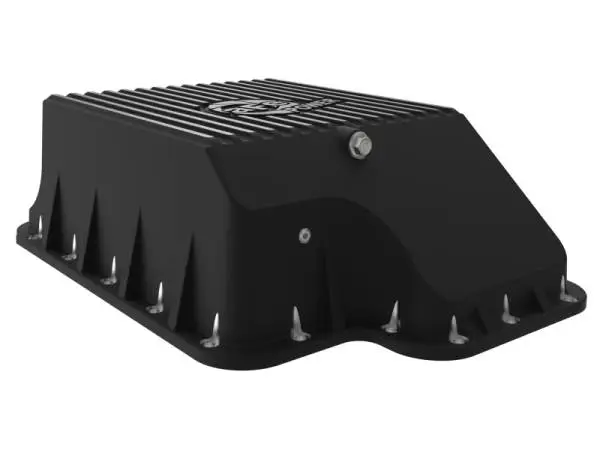 aFe Transmission Pan (Black); Ford Diesel Trucks 03-10 V8-6.0/6.4L (td) image 5