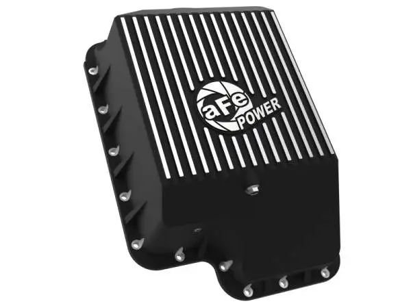 aFe Transmission Pan (Black); Ford Diesel Trucks 03-10 V8-6.0/6.4L (td) image 7