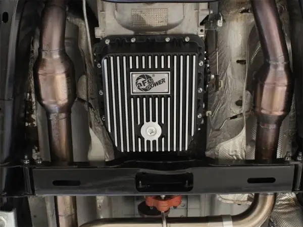 aFe Transmission Pan (Black); Ford Trucks 94-08 AODE image 3
