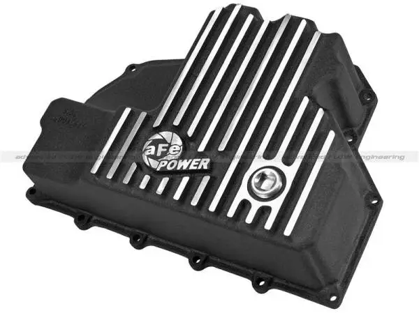 AFE Engine Oil Pan Black Machined; 14-16 Dodge RAM 1500 EcoDiesel 3.0L V6 (td) image 2