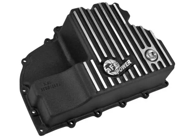 AFE Engine Oil Pan Black Machined; 14-16 Dodge RAM 1500 EcoDiesel 3.0L V6 (td) image 4