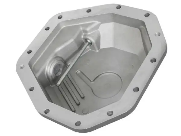 aFe Power Street Ser Rear Diff Cover Raw w/Mach Fin 2017 Ford Diesel Trucks V8-6.7L(td) Dana M275-14 thumbnail 3
