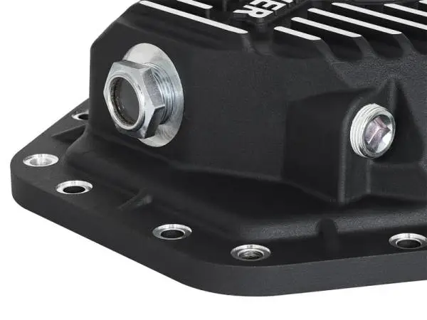 aFe Power Pro Ser Rear Diff Cover Black w/Mach Fins 2017 Ford Diesel Trucks V8-6.7L(td) Dana M275-14 thumbnail 4