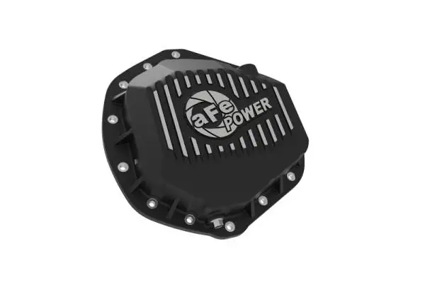 aFe Power Pro Series Rear Differential Cover Black w/ Machined Fins 14-18 Dodge Trucks 2500/3500 image 2