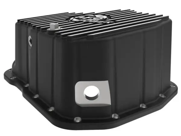 aFe 011-16 GM Diesel Trucks V8-6.6L LML Engine Oil Pan Black POWER Pro Series w/ Machined Fins thumbnail 4