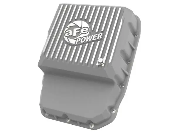 aFe Transmission Pan Raw w/ Machined Fins 13-19 Dodge Diesel Trucks L6-6.7L (td) thumbnail 2