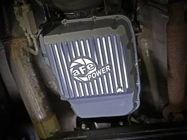 aFe Transmission Pan Raw w/ Machined Fins 13-19 Dodge Diesel Trucks L6-6.7L (td) thumbnail 3