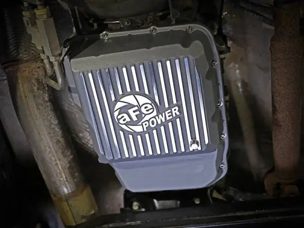 aFe Transmission Pan Raw w/ Machined Fins 13-19 Dodge Diesel Trucks L6-6.7L (td) thumbnail 4