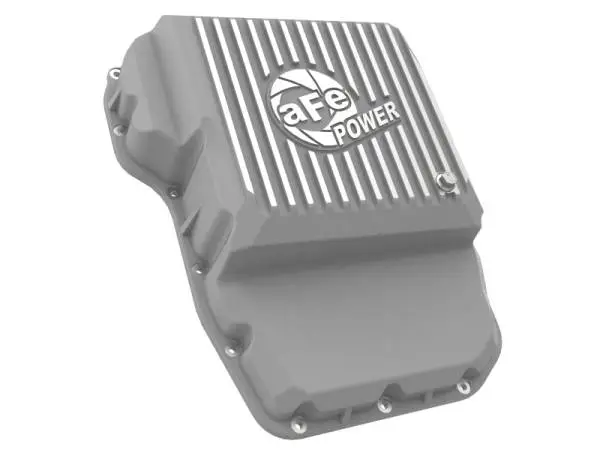 aFe Transmission Pan Raw w/ Machined Fins 13-19 Dodge Diesel Trucks L6-6.7L (td) thumbnail 5