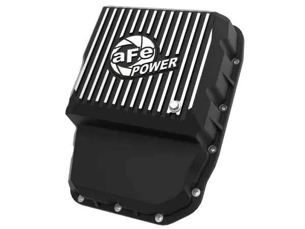 aFe Transmission Pan (Black w/ Machined Fins) 13-19 Dodge Diesel Trucks L6-6.7L (td) thumbnail 2