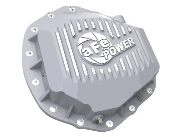 aFe Street Series Rear Differential Cover Raw w/ Machined Fins 20-21 GM Trucks V8-6.6L thumbnail 2