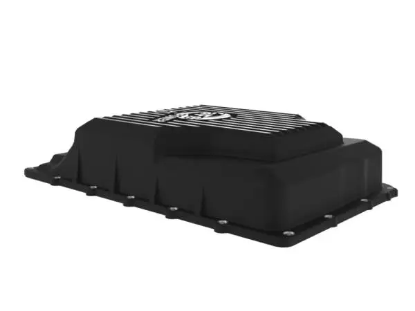 aFe 17-24 Ford F-150 10R60/10R80 Pro Series Rear Transmission Pan Black w/ Machined Fins thumbnail 7