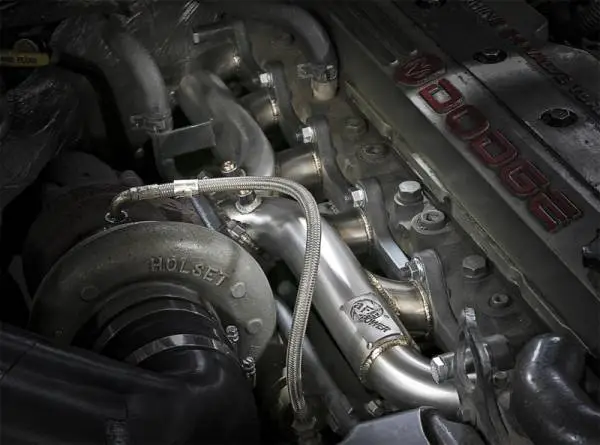 aFe Twisted Steel Header Turbo Manifold (T3) 98.5-02 Dodge Diesel Trucks L6 5.9L (td) thumbnail 2