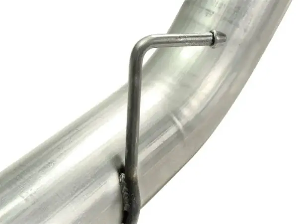 aFe Atlas 5in DPF-Back Aluminized Steel Exh Sys Ford Diesel Trucks 11-14 v8-6.7L td wrinkled blk tip image 6