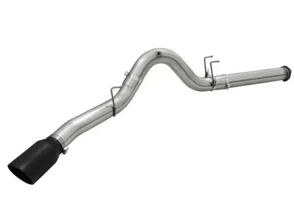 aFe Atlas Exhausts 5in DPF-Back Aluminized Steel Exhaust Sys 2015 Ford Diesel V8 6.7L (td) Black Tip image 3