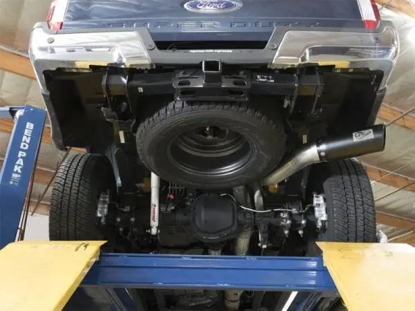 aFe ATLAS 5in DPF-Back Alum Steel Exhaust System w/Black Tip 2017 Ford Diesel Trucks V8-6.7L (td) image 3