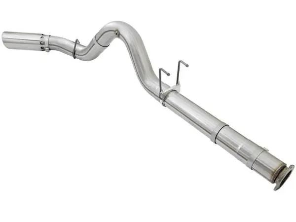 aFe ATLAS 5in DPF-Back Alum Steel Exhaust System w/Polished Tip 2017 Ford Diesel Trucks V8-6.7L (td) image 5