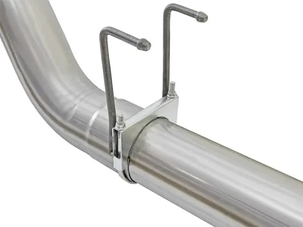 aFe ATLAS 5in DPF-Back Alum Steel Exhaust System w/Polished Tip 2017 Ford Diesel Trucks V8-6.7L (td) image 6