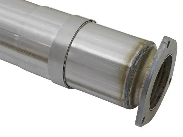 aFe ATLAS 5in DPF-Back Alum Steel Exhaust System w/Polished Tip 2017 Ford Diesel Trucks V8-6.7L (td) image 8