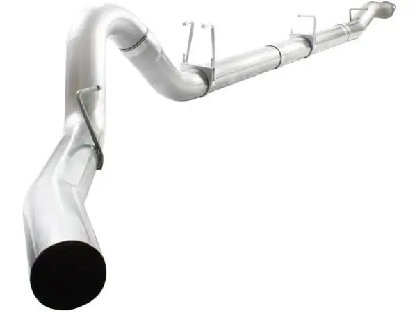 aFe ATLAS 5in DPF-Back Alum Steel Exhaust System Polished Tip GM Diesel Trucks 7.5-10 V8-6.6L td LMM thumbnail 2