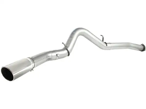 aFe ATLAS 5in DPF-Back Alum Steel Exhaust System Polished Tip GM Diesel Trucks 7.5-10 V8-6.6L td LMM thumbnail 3