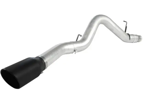 aFe Atlas Exhaust 5in DPF-Back Al Steel 11-13 GM Diesel Trucks V8-6.6L (td) LML (Blk Tip) image 3
