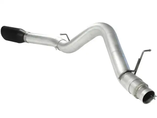 aFe Atlas Exhaust 5in DPF-Back Al Steel 11-13 GM Diesel Trucks V8-6.6L (td) LML (Blk Tip) image 4