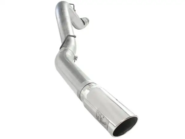 aFe Atlas Exhaust 5in DPF-Back Al Steel 11-13 GM Diesel Trucks V8-6.6L (td) LML (Pol Tip)