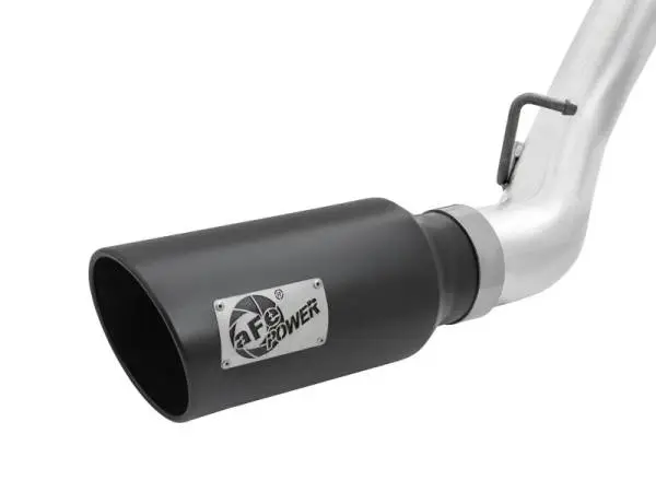 aFe Atlas Exhaust 4in Dual DPF-Back Al Steel w/ Black Tips 16-17 GM Diesel Truck V8-6.6L (td) LML image 6