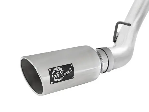 aFe Atlas Exhaust 4in Dual DPF-Back Al Steel w/ Pol Tips 16-17 GM Diesel Truck V8-6.6L (td) LML image 5